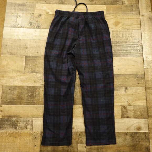Nautica Plaid Fleece Pajama Pants Men’s Medium Blue Red Sleepwear - Picture 9 of 10